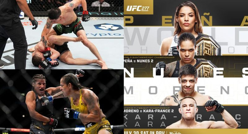 Kai Kara-France & Brandon Moreno, Amanda Nunes & Julianna Pena, UFC 277