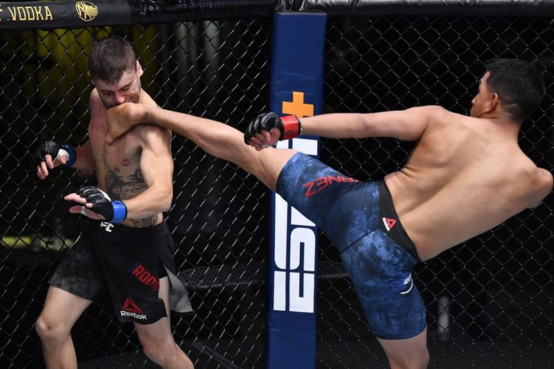 Vidéo UFC Vegas 12: Adrian Yanez démolit Victor Rodriguez avec un coup de tête brutal - Crumpe