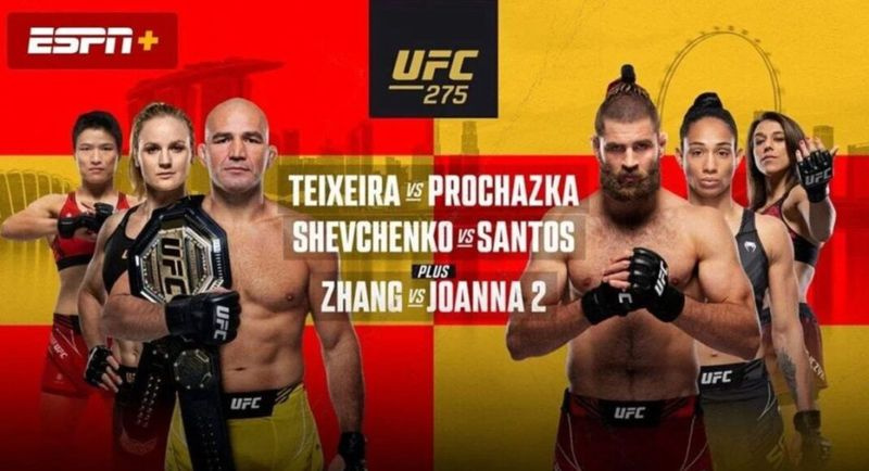 UFC 275 plakat