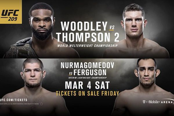 UFC Уудли Томпсън Нурмагомедов Фъргюсън плакат